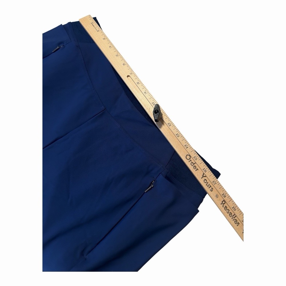 Athleta Stellar Tight Leggings Blue Ankle Zip Travel Pants Sz 18 - Picture 5 of 7